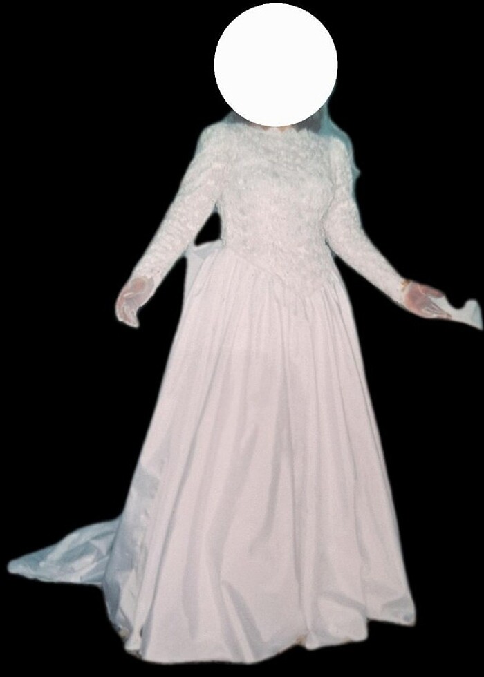 GELİNLİK vintage Fransız dantelli gelinlik özel tasarım - Görsel 2