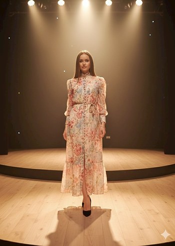 Rus Özel Tasarım Elbise standart beden - Görsel 10