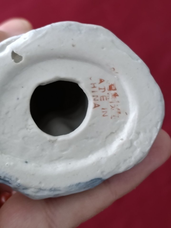 vintege Hollanda Mavi şapkalı beyaz porselen figür - Görsel 5