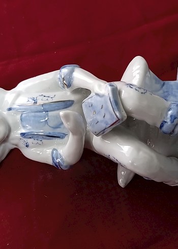 vintege Hollanda Mavi Detaylı porselen biblo - Görsel 2