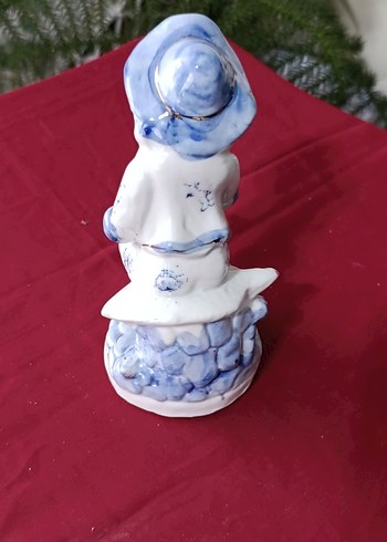 vintege Hollanda Mavi Detaylı porselen biblo - Görsel 4