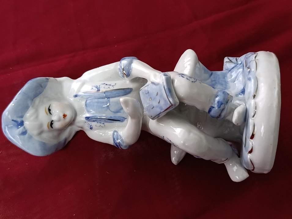 vintege Hollanda Mavi Detaylı porselen biblo - Görsel 2