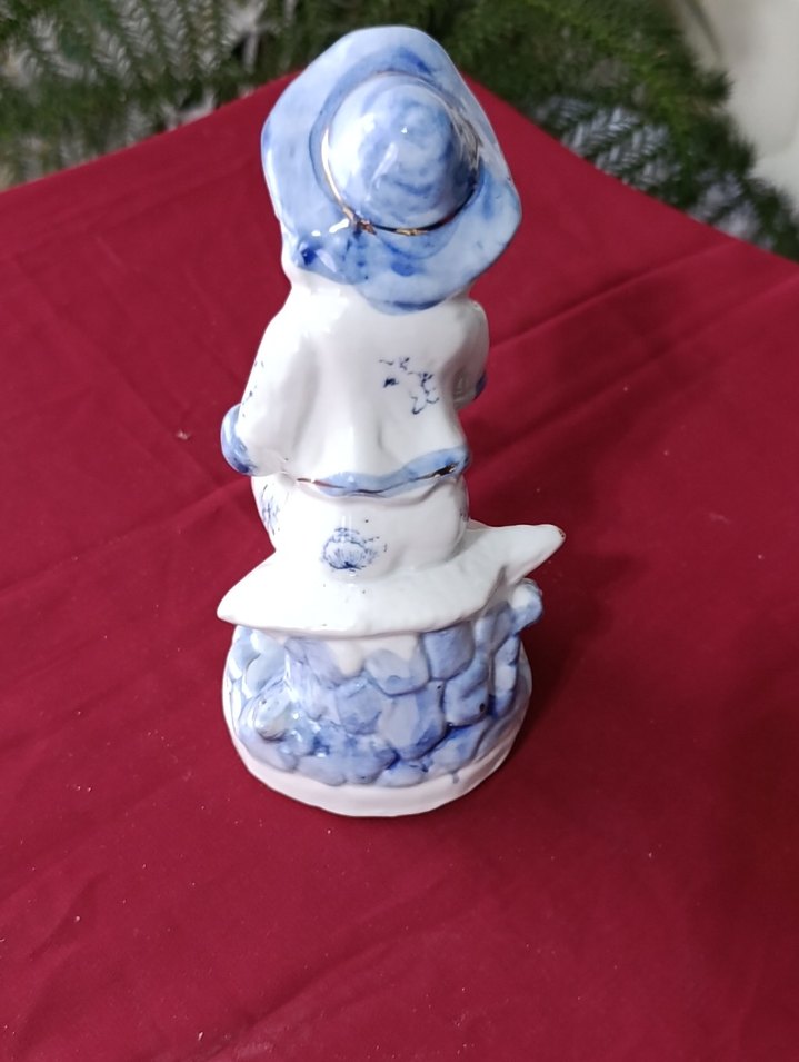 vintege Hollanda Mavi Detaylı porselen biblo - Görsel 4