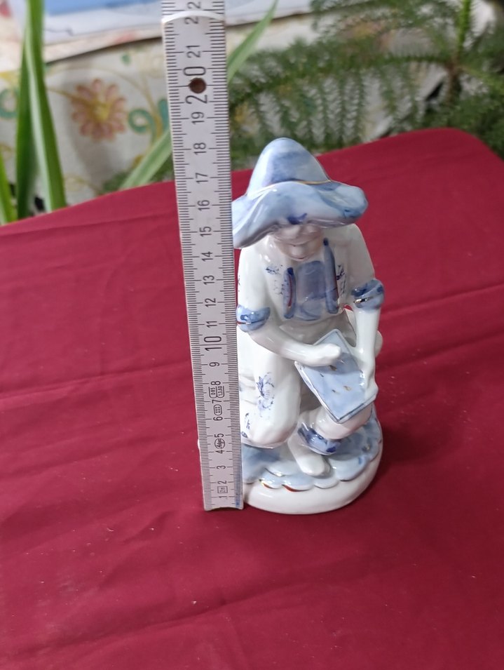 vintege Hollanda Mavi Detaylı porselen biblo - Görsel 3