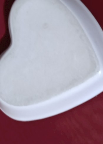 vintege Mavi Çiçek Desenli Kalp Tabak - Görsel 2