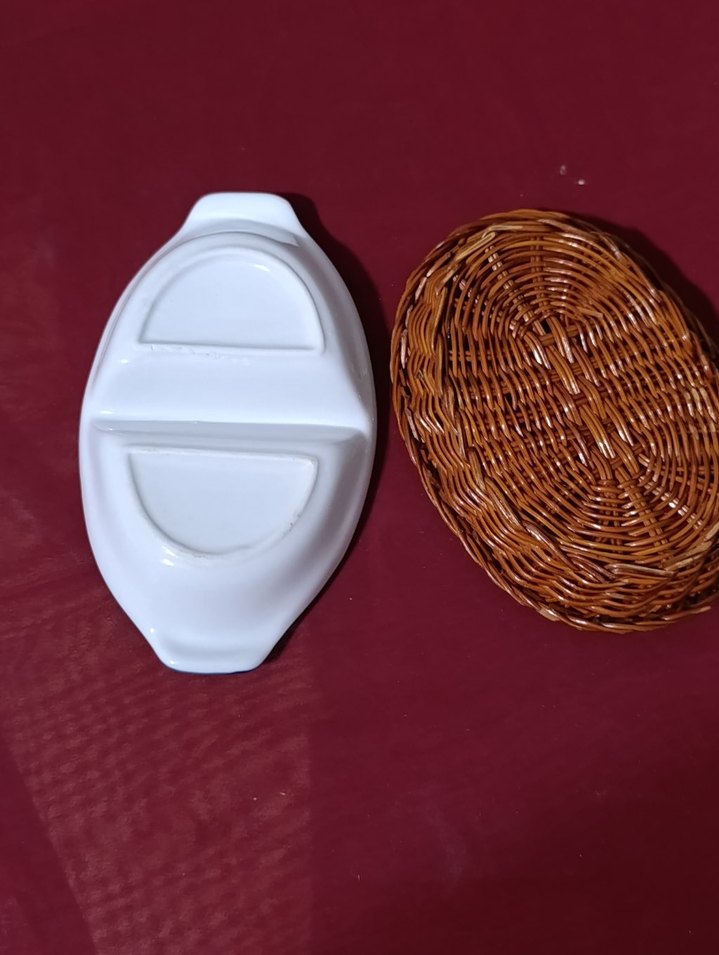 vintege Mavi porselen Yemek Kabı - Görsel 5