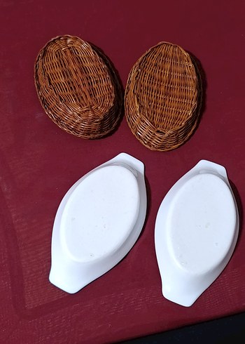 vintege porselen Mavi Çiçek Desenli Sunum Kabı - Görsel 2