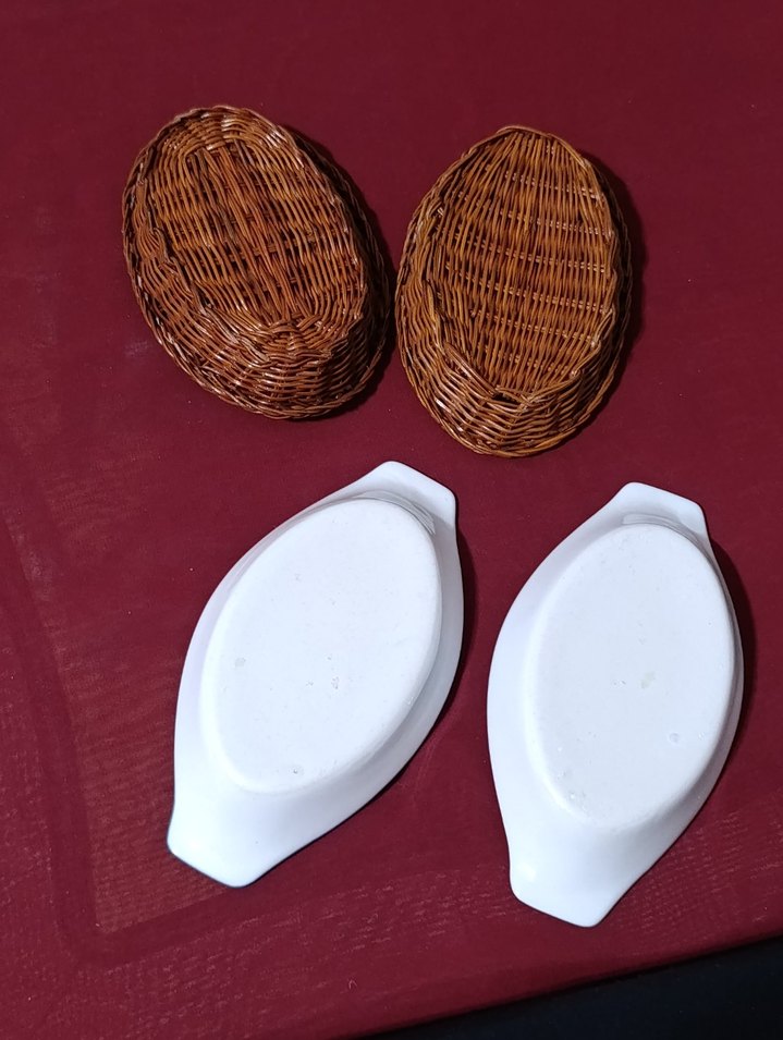 vintege porselen Mavi Çiçek Desenli Sunum Kabı - Görsel 2