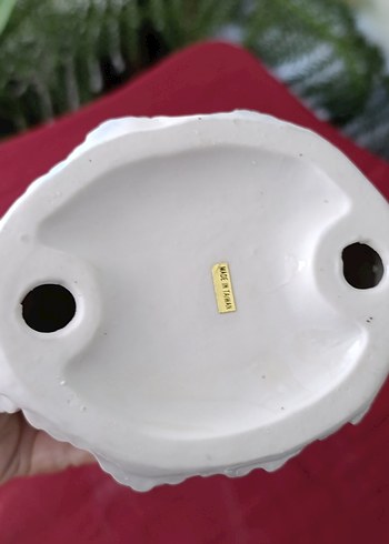 vintege Hollanda Mavi Elbiseli Porselen biblo - Görsel 4