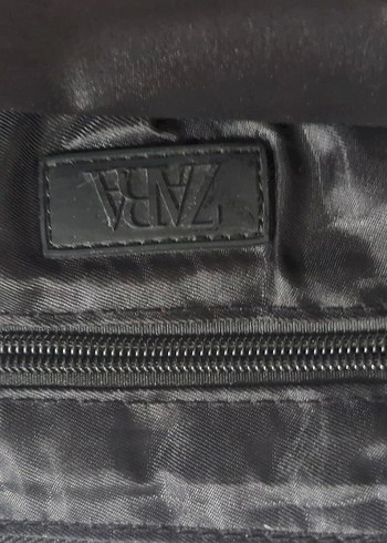 Zara Siyah Fermuarlı Kadın Clutch Çanta - Görsel 4