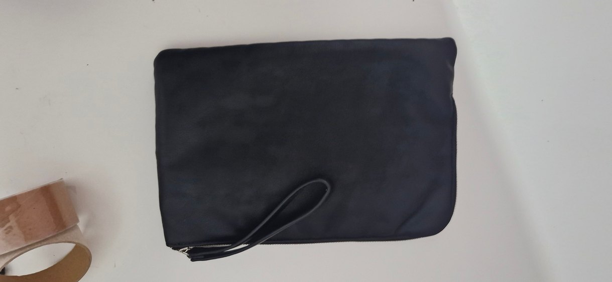 Zara Siyah Fermuarlı Kadın Clutch Çanta - Görsel 3