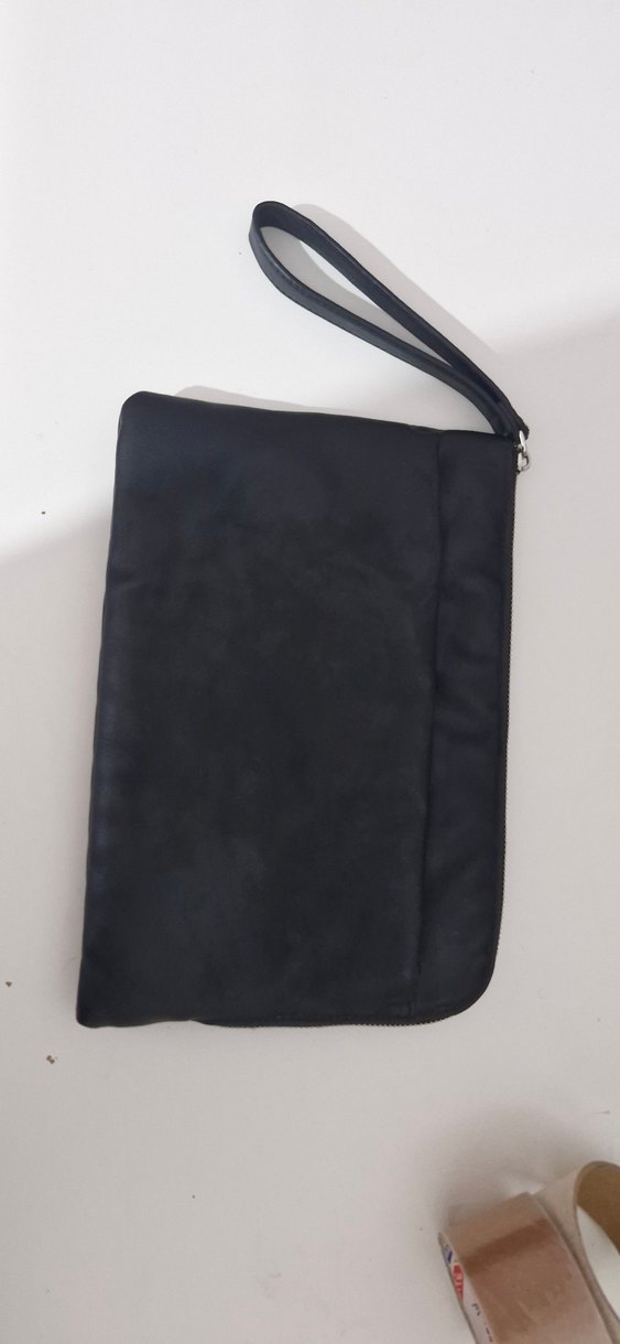 Zara Siyah Fermuarlı Kadın Clutch Çanta - Görsel 2