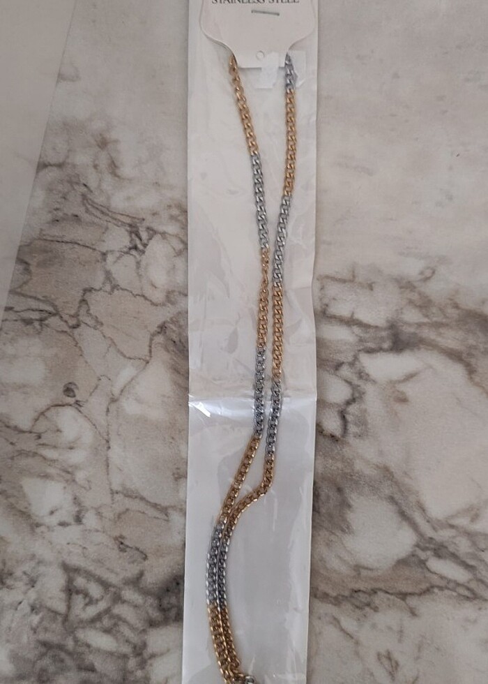 Çift renk kolye - Görsel 2