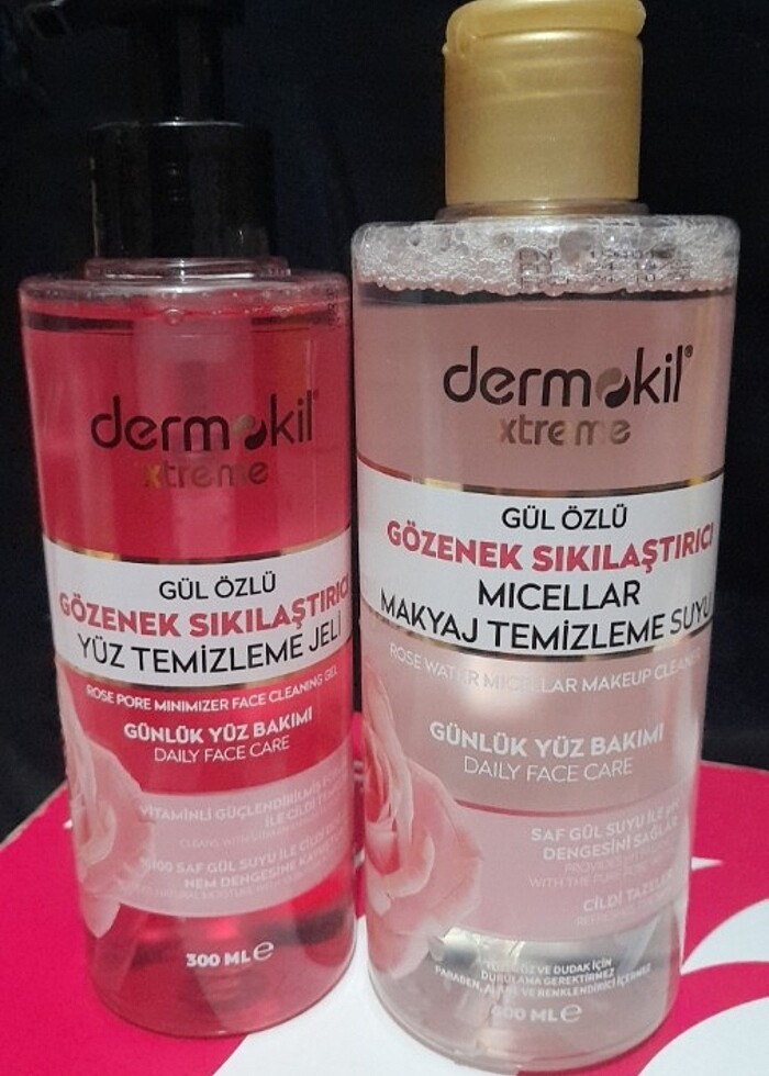 Dermokil makyaj temizleme suyu ve jeli - Görsel 5