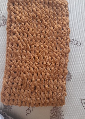 Bohem Tarzı Örgü Kadın Atkı - Görsel 2