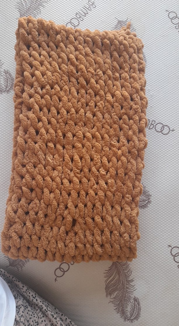 Bohem Tarzı Örgü Kadın Atkı - Görsel 2