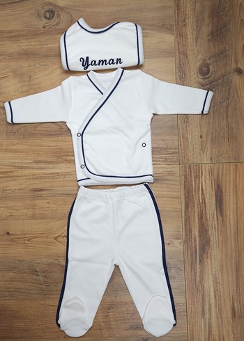 Lacivert Biyeli Erkek Bebek 10 parça Hastane Çıkışı - Görsel 2