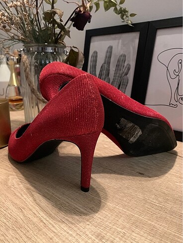37 Beden kırmızı Renk H&M topuklu ayakkabı