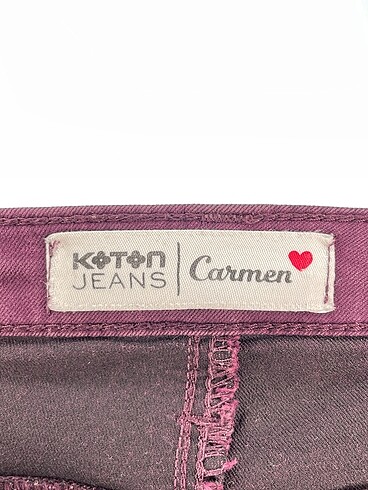38 Beden mor Renk Koton Jean / Kot %70 İndirimli.