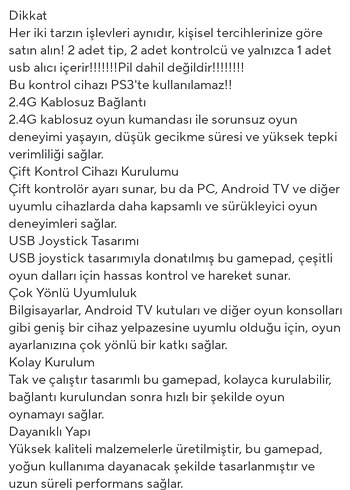 , PC Uyumlu Kablosuz Oyun Kumandası - Görsel 5