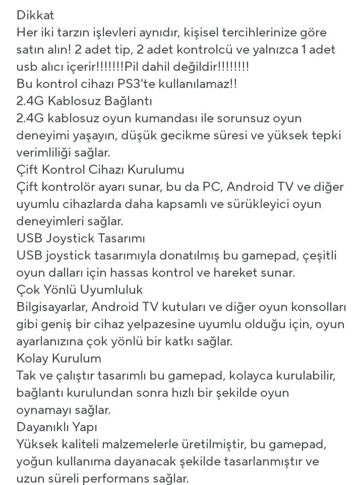 , PC Uyumlu Kablosuz Oyun Kumandası - Görsel 5