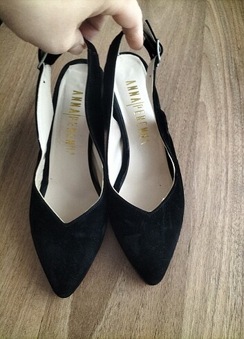 Diğer Kalın topuklu arkası açık stiletto