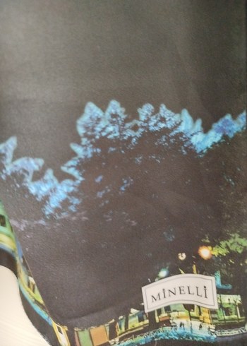 Kadın Çok Renkli  saten Şal - Görsel 3