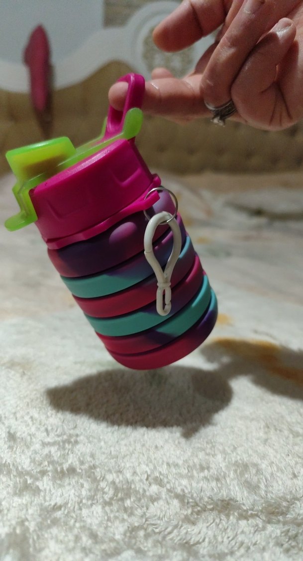Renkli Çocuk silikon Şişesi - Görsel 4
