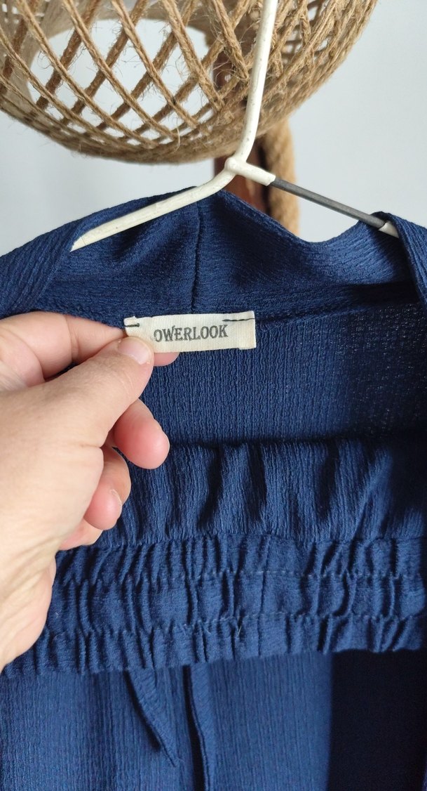 Lacivert Düz Normcore kimonolu takım - Görsel 3