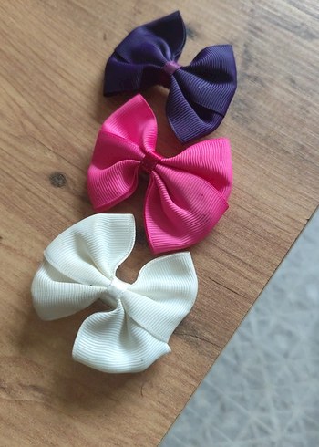 Çok Renkli Fiyonk Çocuk Toka Seti - Görsel 2