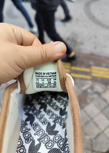 Bej Renk Bağcıklı Kadın Spor Ayakkabı numaralar mevcuttur - Görsel 3