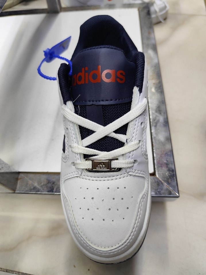 unisex Beyaz Renkli Cırtcırtlı Spor Ayakkabı numaralar mevcut - Görsel 2