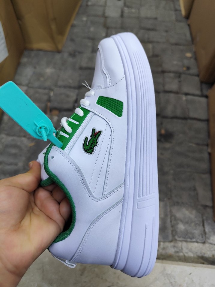 Lacoste Beyaz Bağcıklı Erkek Spor Ayakkabı her no mevcut - Görsel 2