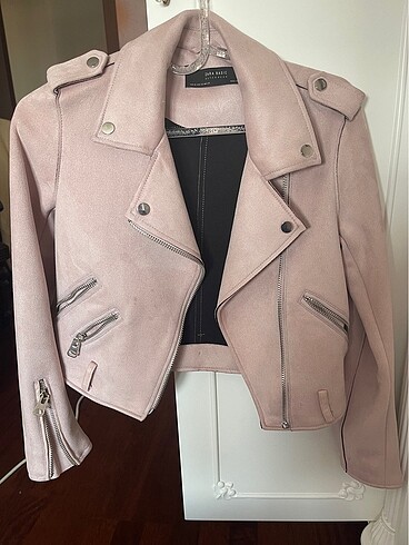 Zara Nubuk-Suet Biker Ceket-Mont