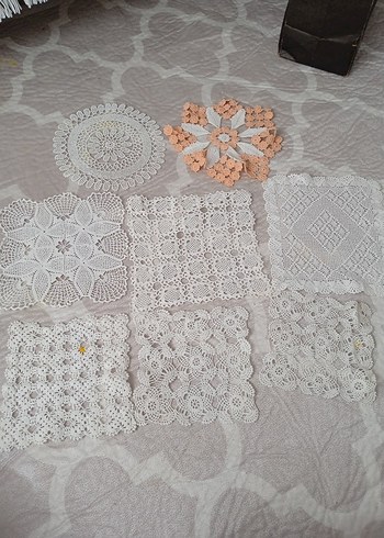 Beyaz İşlemeli El Yapımı Dantel Seti - Görsel 2