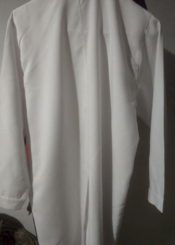 Düğmeli Beyaz Kısa Kollu Erkek Gömlek - Görsel 5