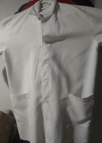 Düğmeli Beyaz Kısa Kollu Erkek Gömlek - Görsel 3