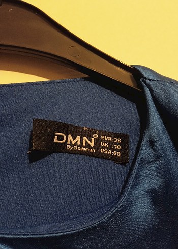 Mavi Drapeli Uzun Abiye Elbise - Görsel 9