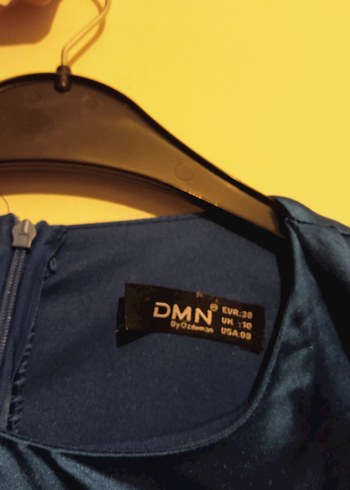 Mavi Drapeli Uzun Abiye Elbise - Görsel 8