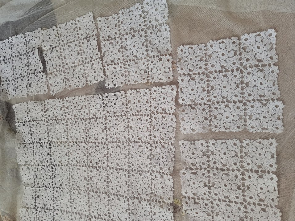 Bohem Beyaz El İşi Dantel Örtü - Görsel 2