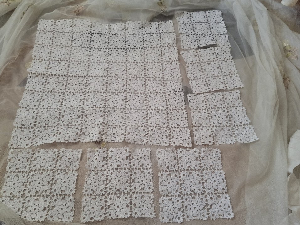 Bohem Beyaz El İşi Dantel Örtü - Görsel 3