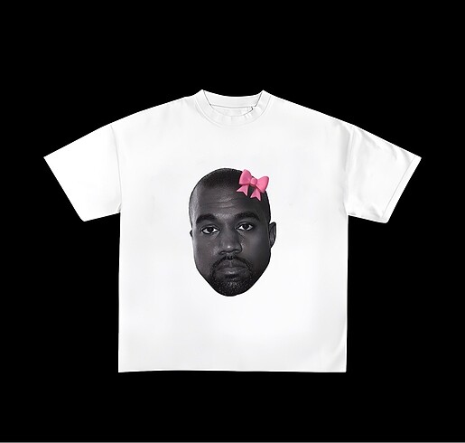 Beyaz Oversize Kanye MRVart Tee