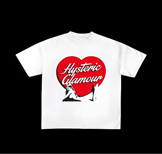 Beyaz Oversize Hysteric Glamour Tee