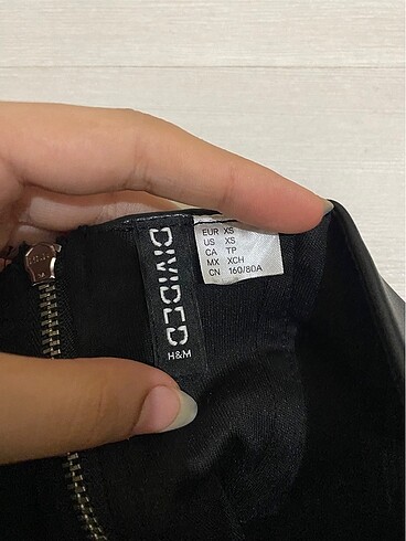 xs Beden siyah Renk hm crop