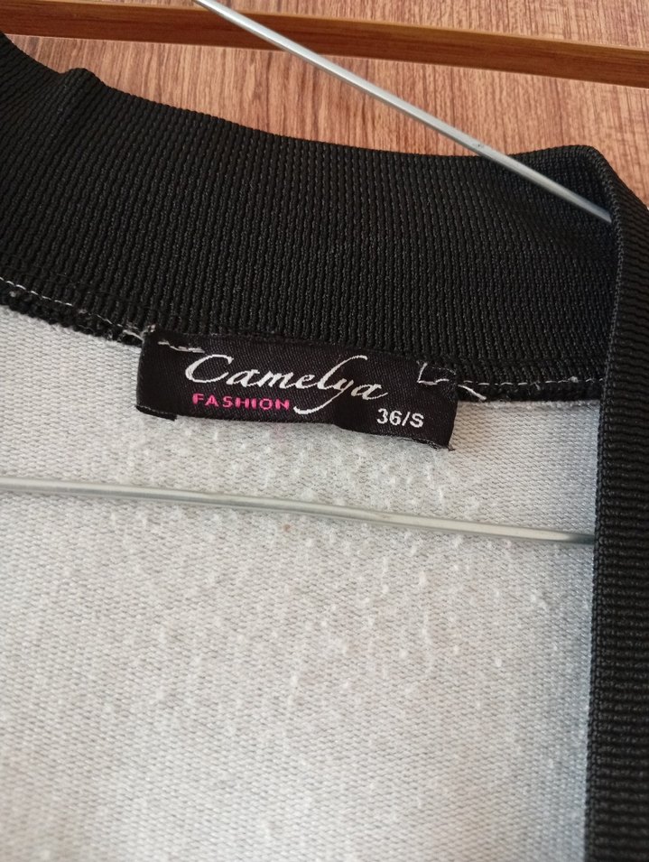 Gri Uzun Düğmeli Hamile Montu - Görsel 2