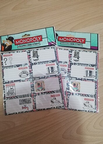 Monopoly lisanslı okul etiketi 
