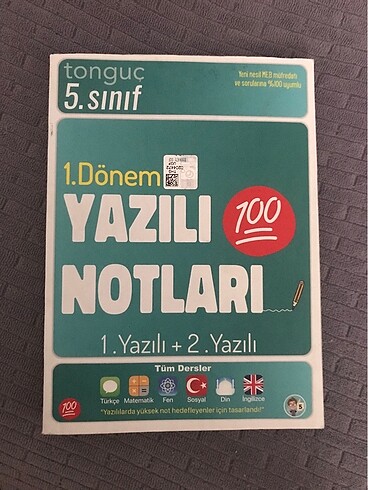 Tonguç 5. Sınıf 1. Dönem yazılı notları