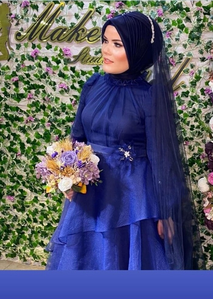 Tesettür nişan elbisesi - Görsel 2