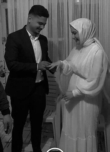 İsteme - söz - nikah elbisesi tesettür - Görsel 5