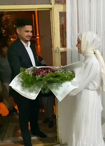 İsteme - söz - nikah elbisesi tesettür - Görsel 7